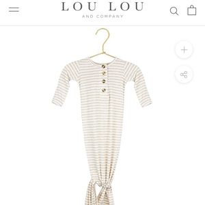 Lou Lou Blue and white stripe knotted gown